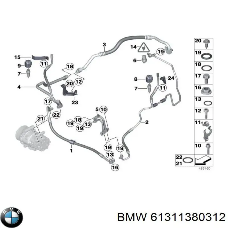  BMW 61311380312 ціна, від 150.07 USD