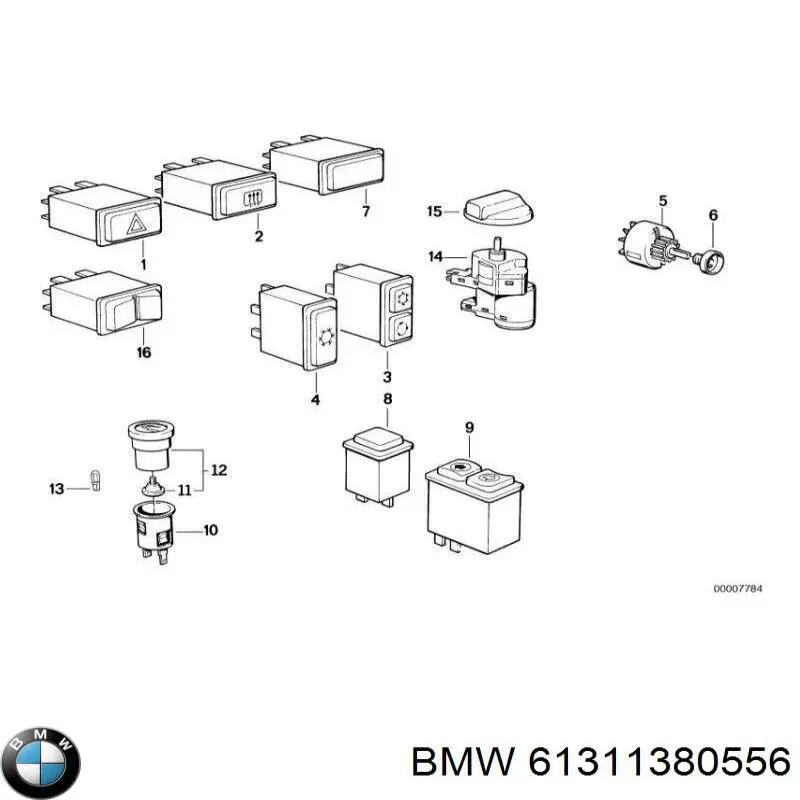  BMW 61311380556 ціна, від 158.42 USD