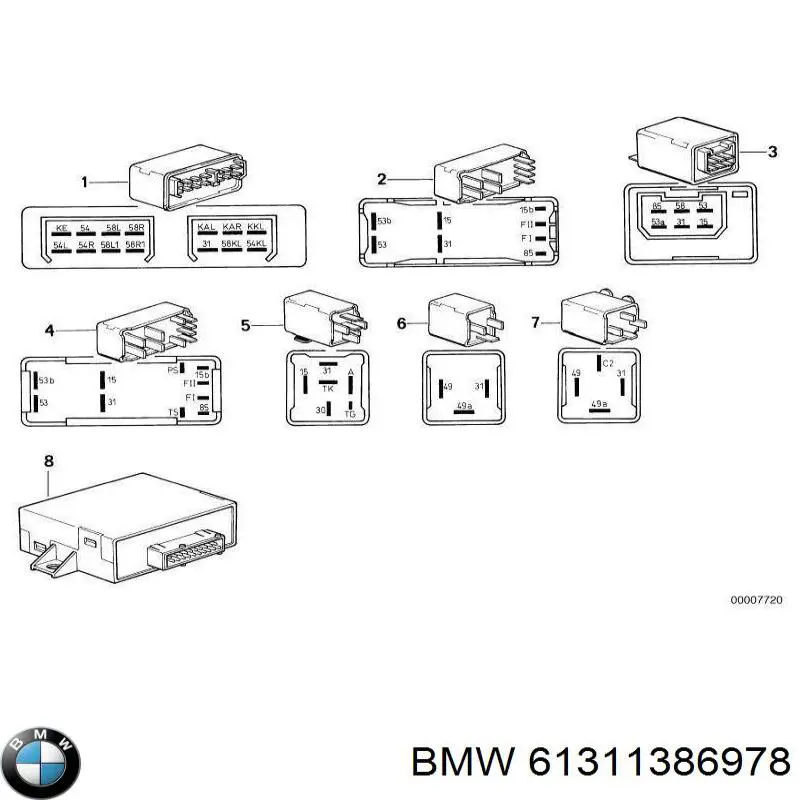 Купити 61311368198 BMW 