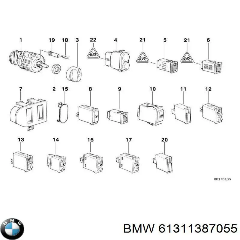  BMW 61311387055 ціна, від 9.85 USD