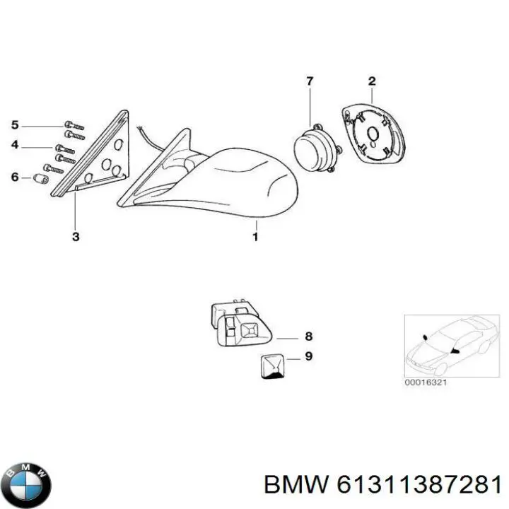 61311387281 BMW 