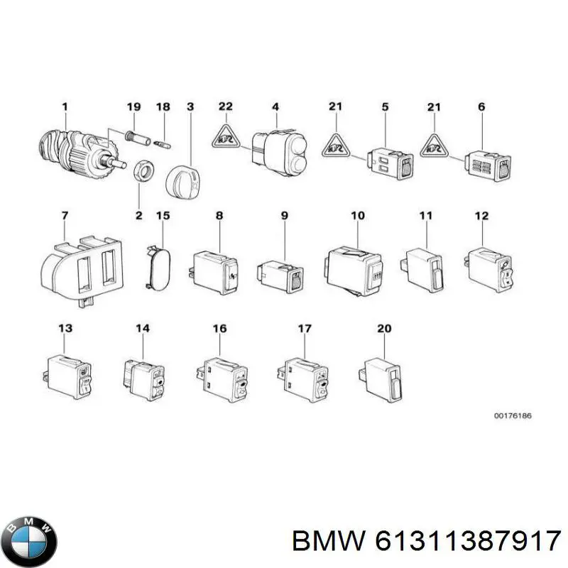  BMW 61311387917 ціна, від 25.34 USD