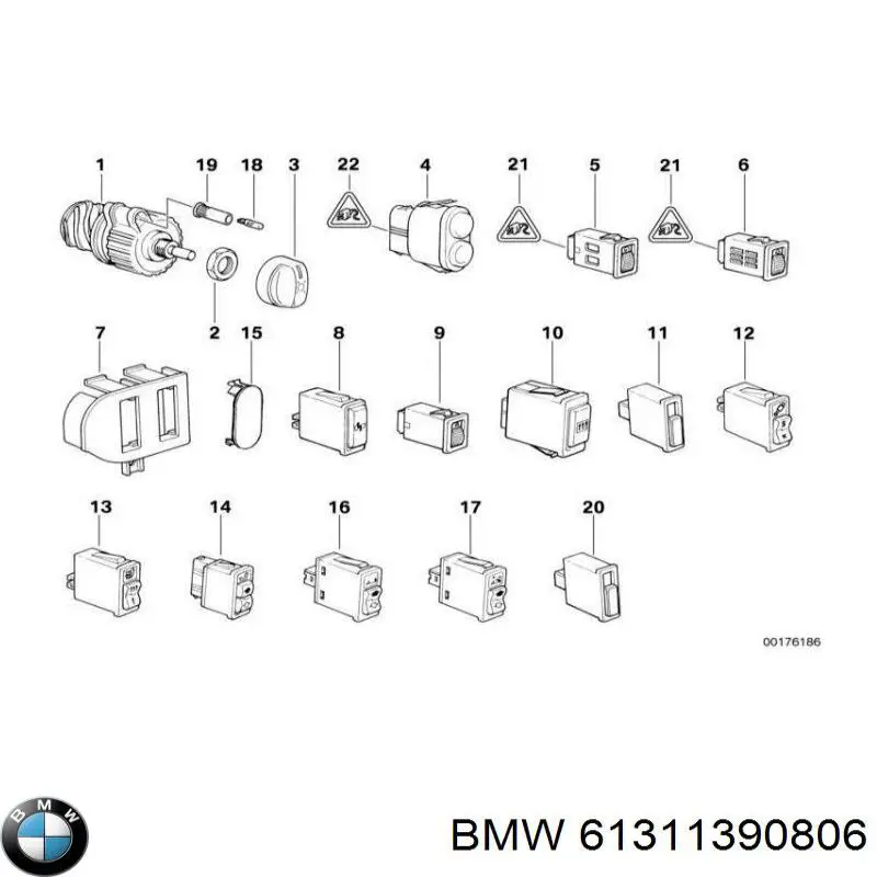 Купити 61311390806 BMW 