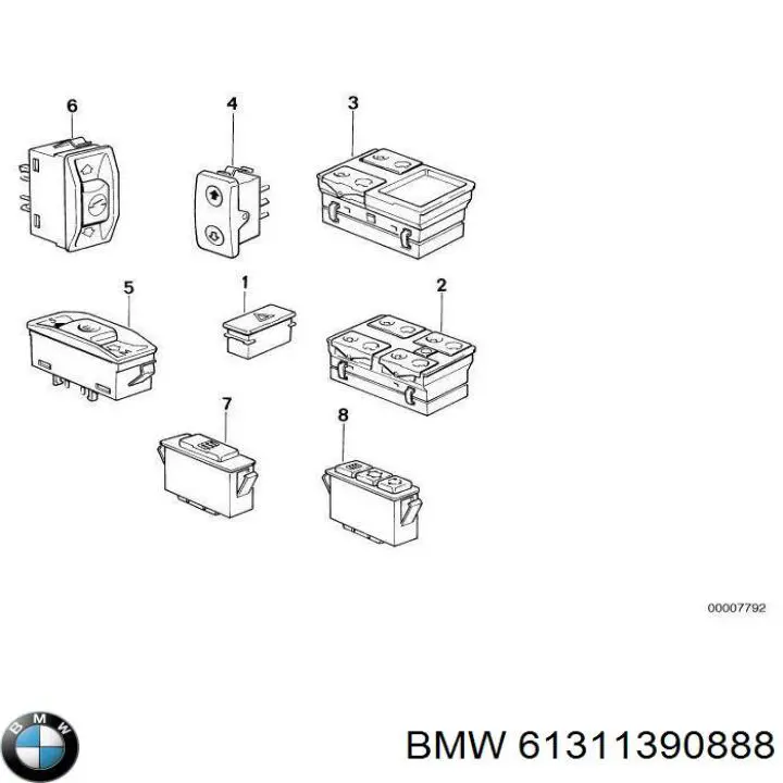 Купити 61311390888 BMW 