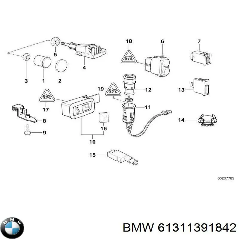  BMW 61311391842 ціна, від 5.07 USD