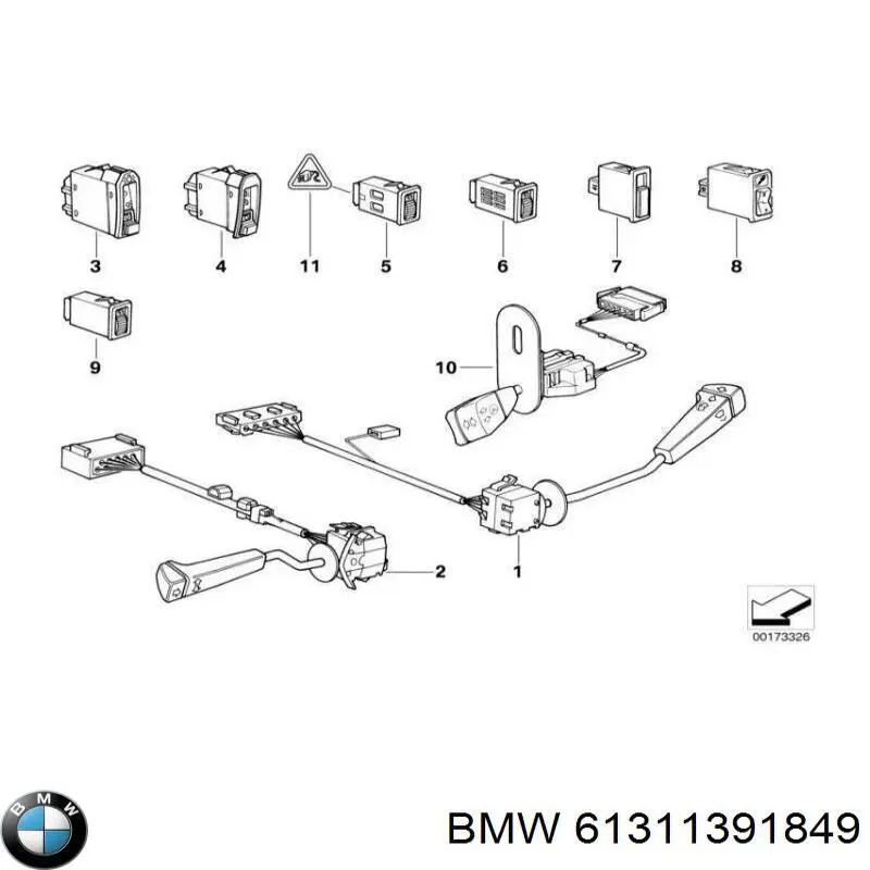  BMW 61311391849 ціна, від 5.64 USD