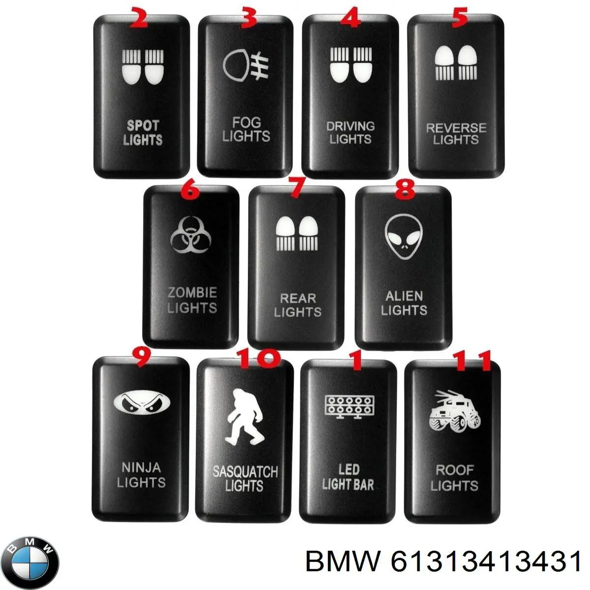Купити 61313414355 BMW Кнопковий блок керування склопідіймачами передній лівий