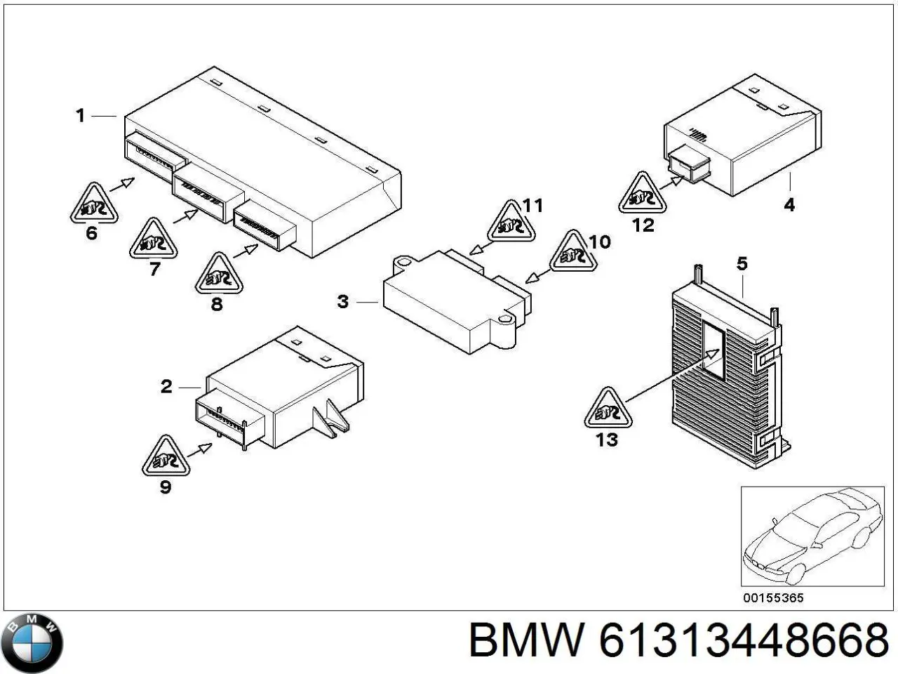  BMW 61313448668 ціна, від 68.57 USD