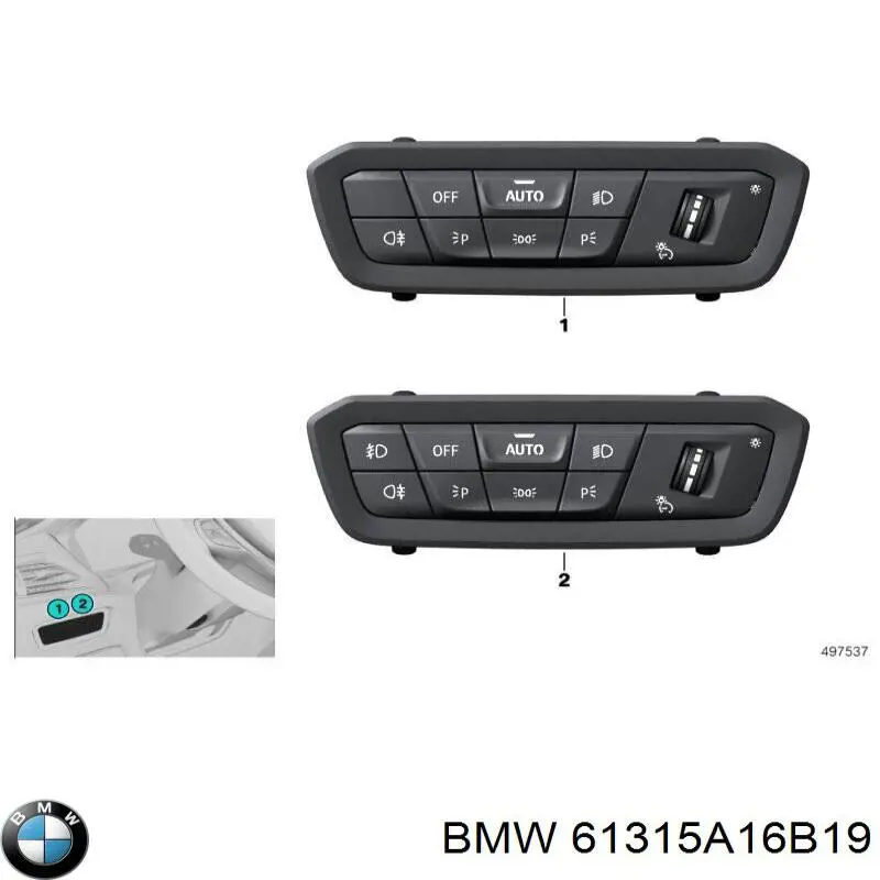 61315A16B19 BMW 