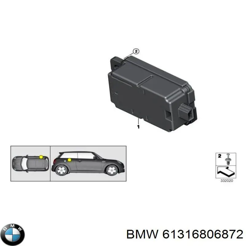 Купити 61316806872 BMW 