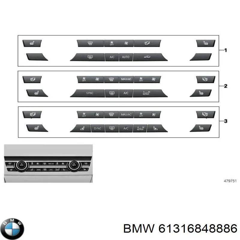  BMW 61316848886 ціна, від 14.90 USD