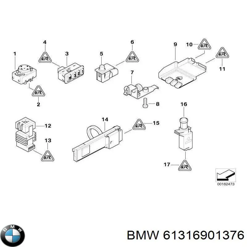 Купити 61316901376 BMW 