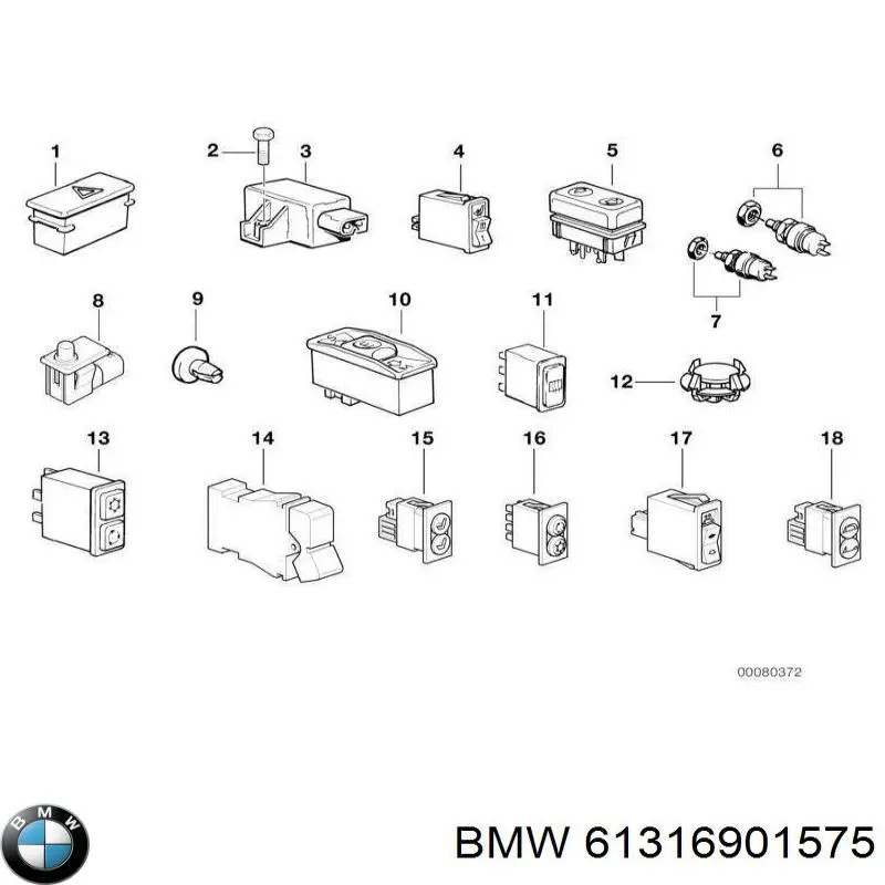  BMW 61316901575 ціна, від 182.83 USD