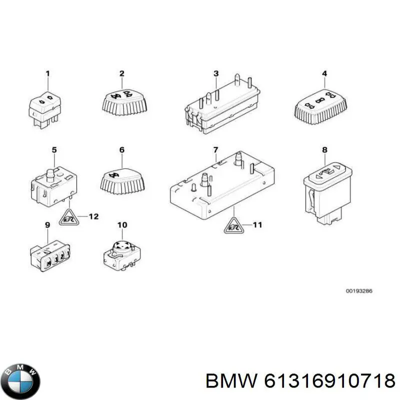 61316910718 BMW 