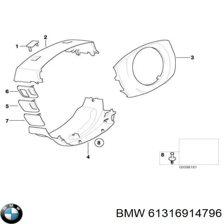 61316914796 BMW Пробка піддона двигуна