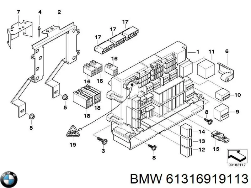 Реле електричне багатофункціональне 61316919113 BMW