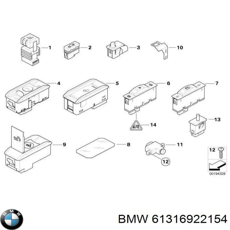 61316904292 BMW 
