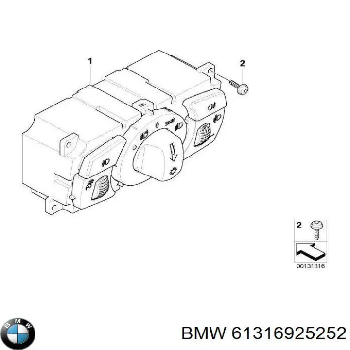  61316925252 BMW