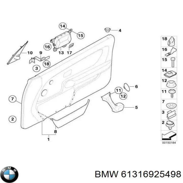 Купити 61316925498 BMW Блок кнопок центральної консолі