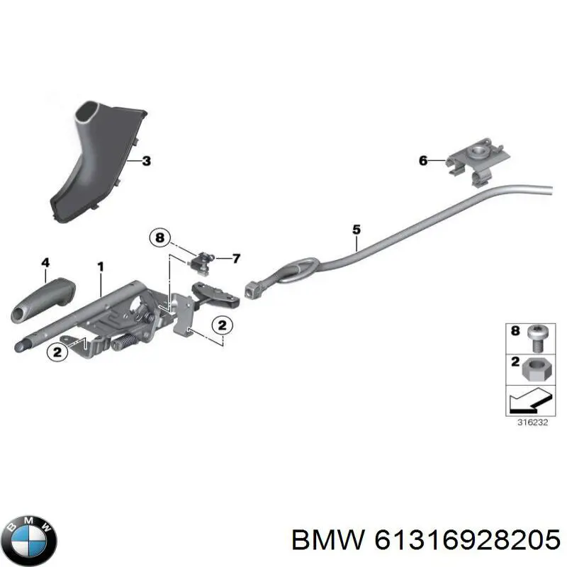  BMW 61316928205 ціна, від 12.67 USD