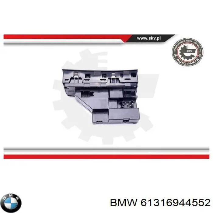 Кнопковий блок керування склопідіймачами передній лівий BMW 61316944552 ціна, від 132.45 USD