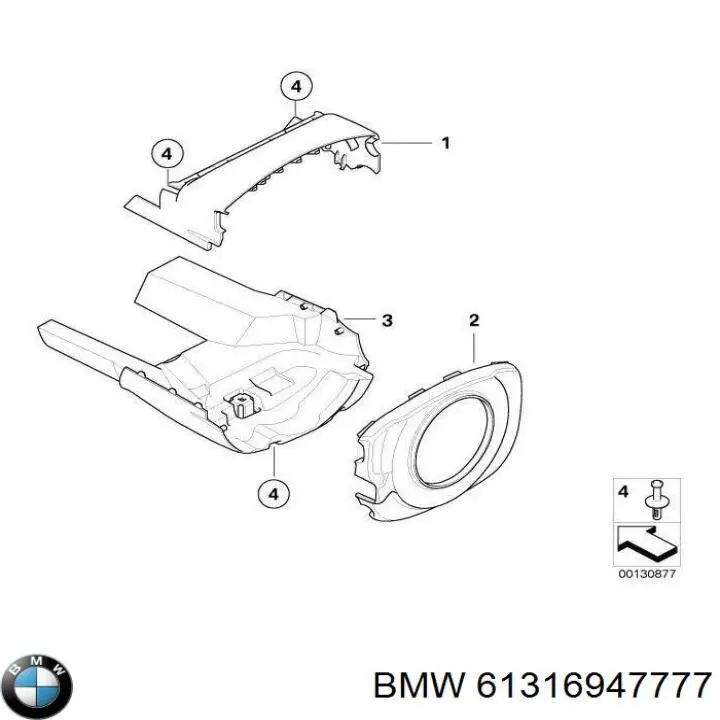  BMW 61316947777 ціна, від 59.83 USD