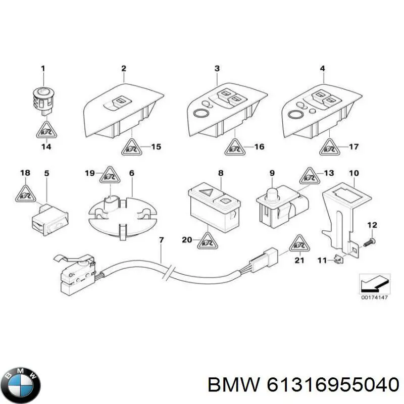  BMW 61316955040 ціна, від 189.23 USD