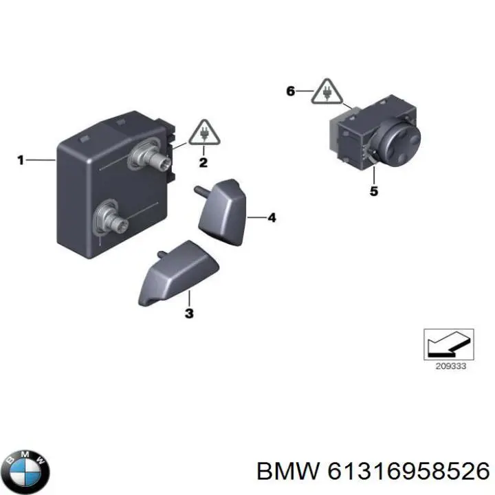 Блок кнопок механізму регулювання сидінь, правий BMW 6958526 ціна, від 17.14 USD