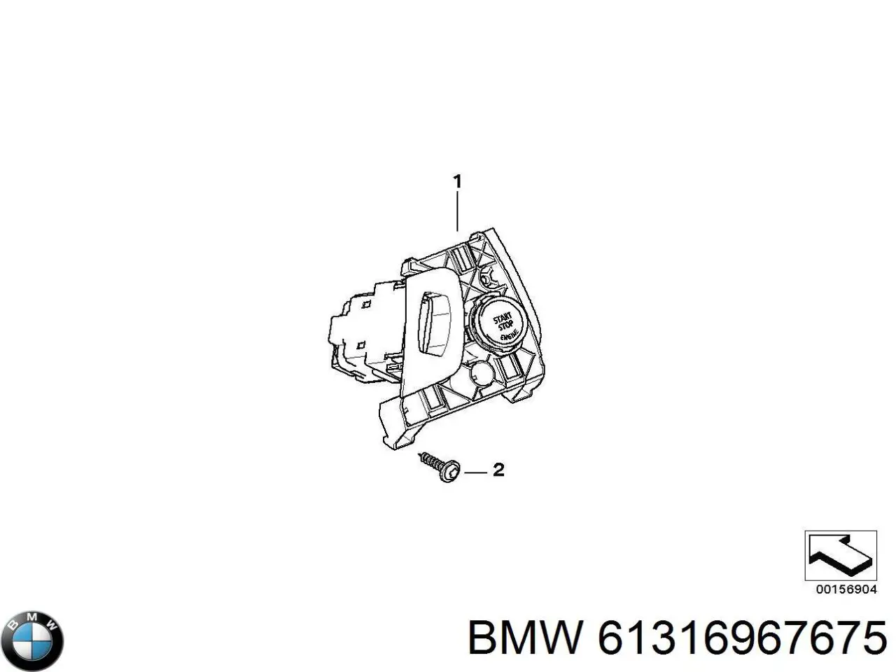 61316967675 BMW Кнопка запуску двигуна