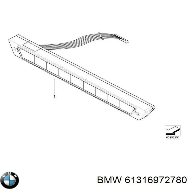6972780 BMW Блок кнопок центральної консолі