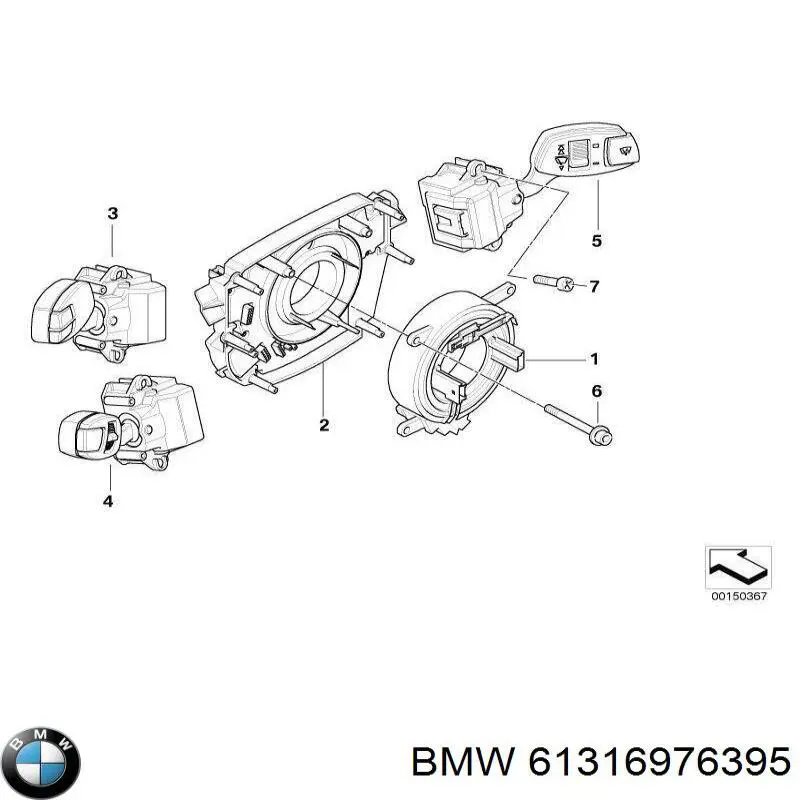 61316976395 BMW Шлейф Airbag