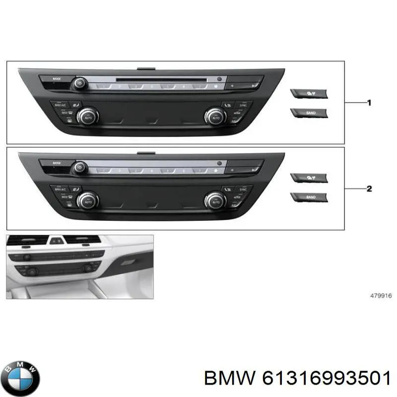 Регулятор вентилятора обігрівача BMW 61315A0A290 ціна, від 2100.68 USD