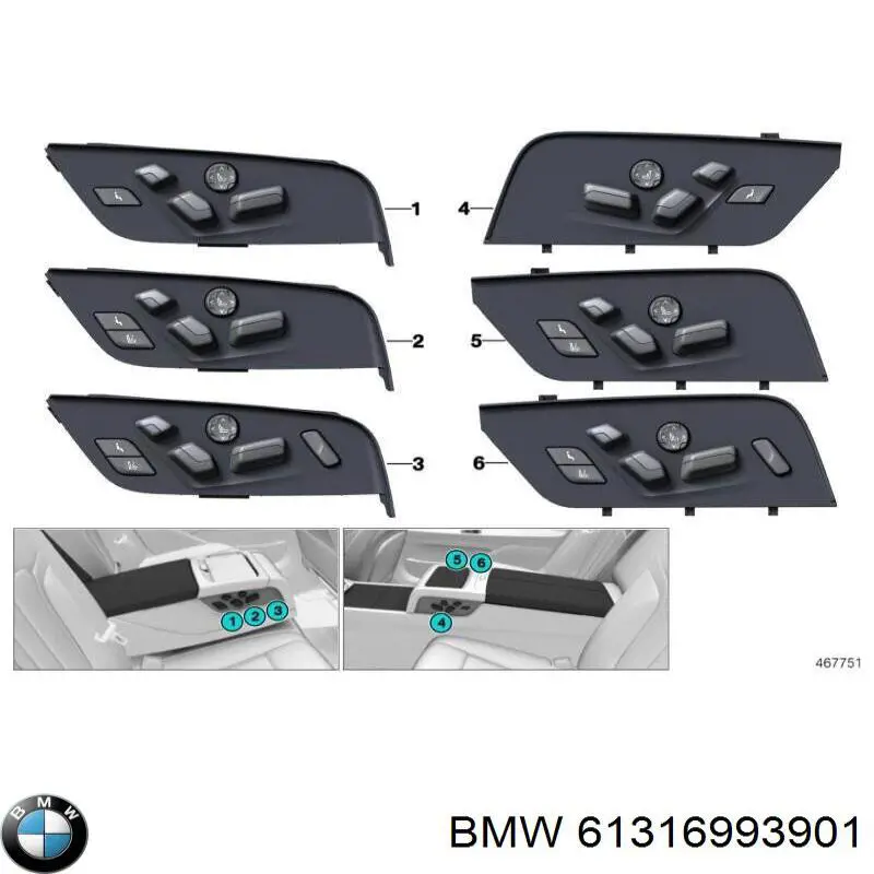  BMW 61316993901 ціна, від 80.03 USD