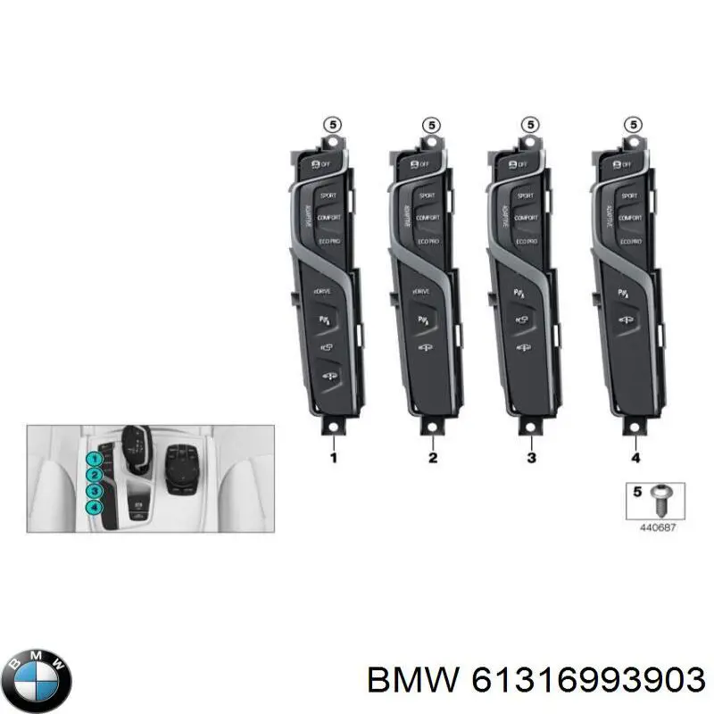 61316993903 BMW 
