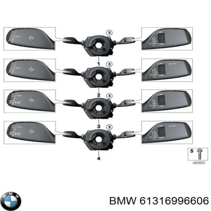 BMW 61315A32CE5 ціна, від 126.69 USD