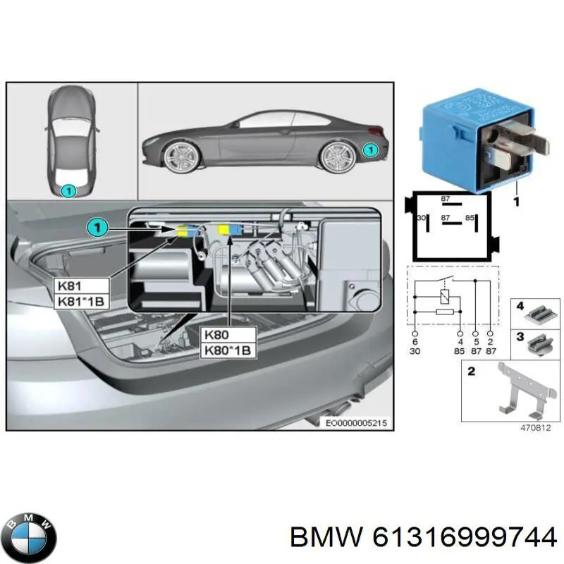 Купити 61316999744 BMW 