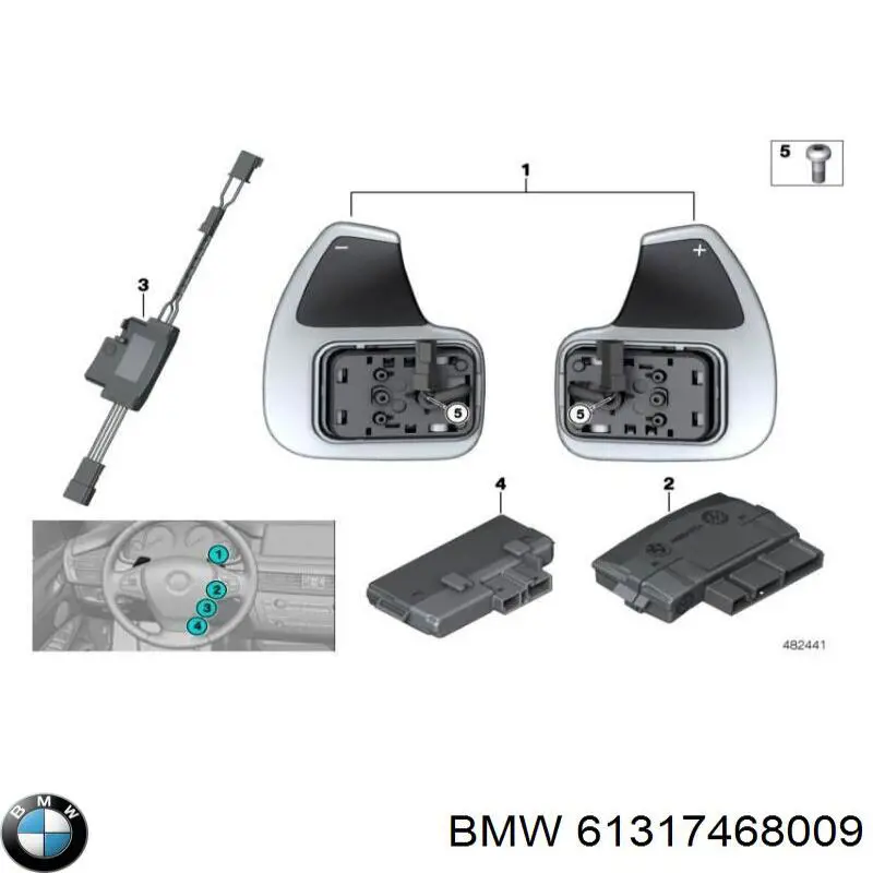 Модуль керування (ЕБУ) підрульових перемикачів 61319209426 BMW