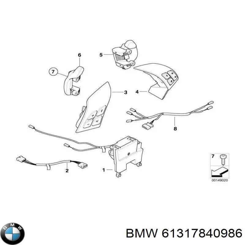  BMW 61317840986 ціна, від 405.48 USD