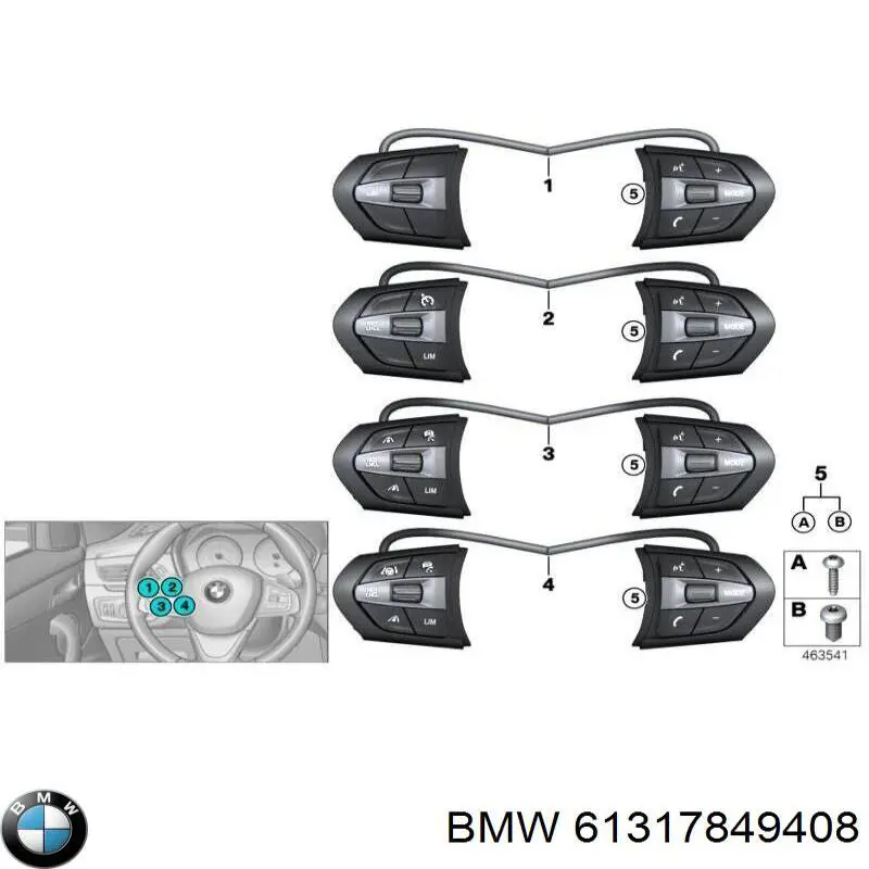  BMW 61317849408 ціна, від 356.69 USD