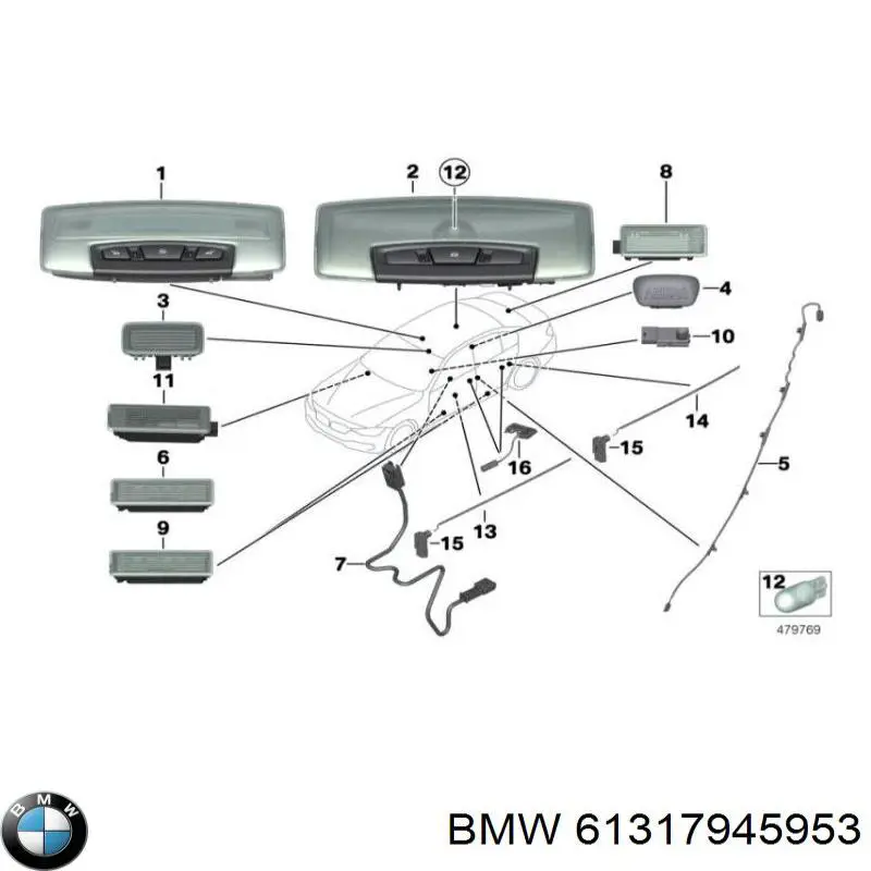  BMW 61319277932 ціна, від 12.67 USD