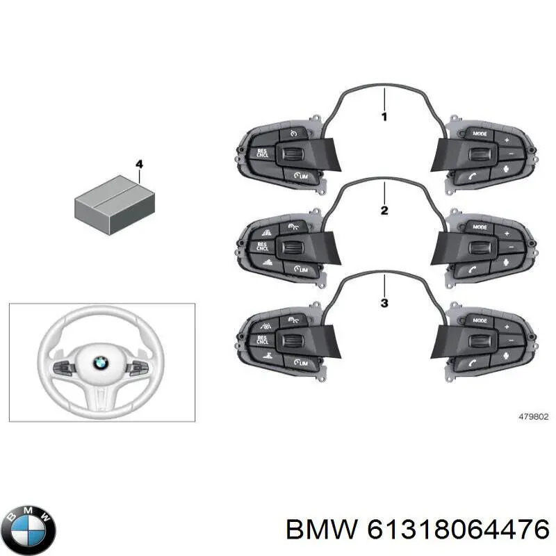  BMW 61318064476 ціна, від 391.99 USD