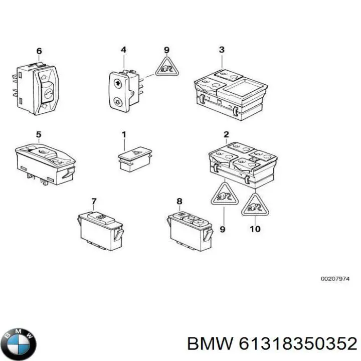  BMW 61318350352 ціна, від 6.77 USD