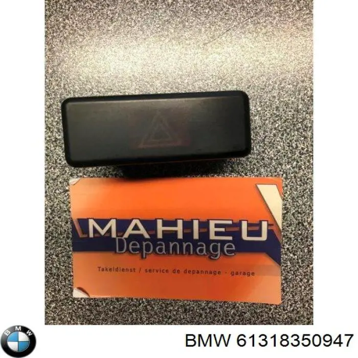 Купити 61318350947 BMW Кнопка включення аварійного сигналу