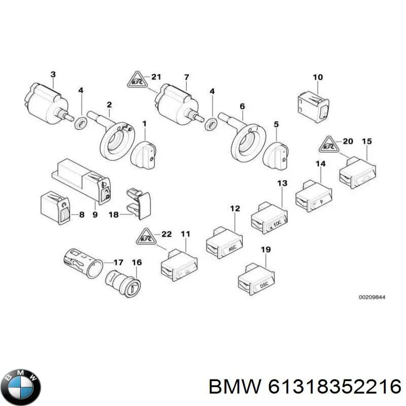  BMW 61318352216 ціна, від 5.07 USD