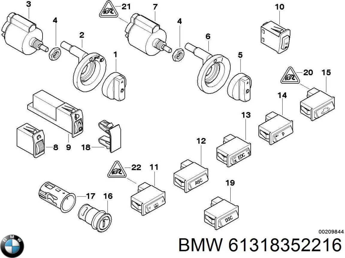 61318352216 BMW 
