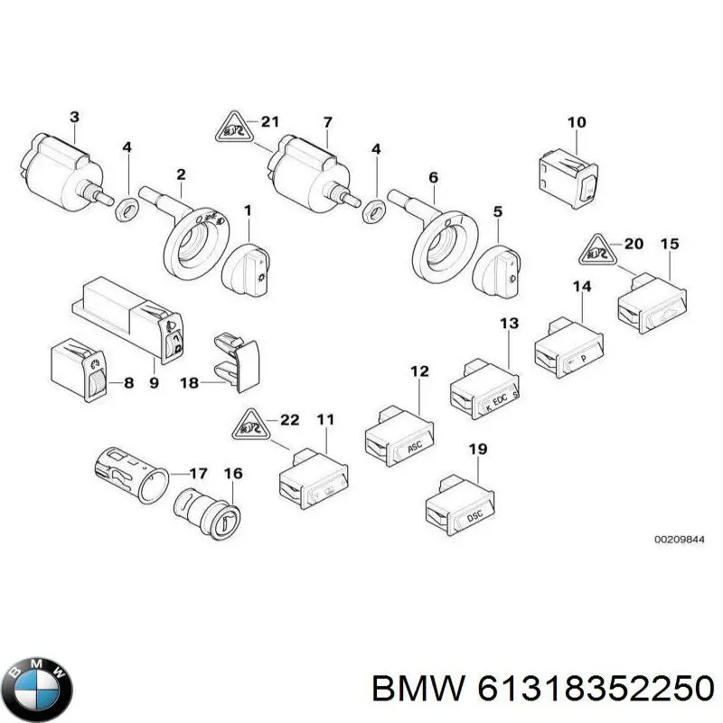 61318352250 BMW 