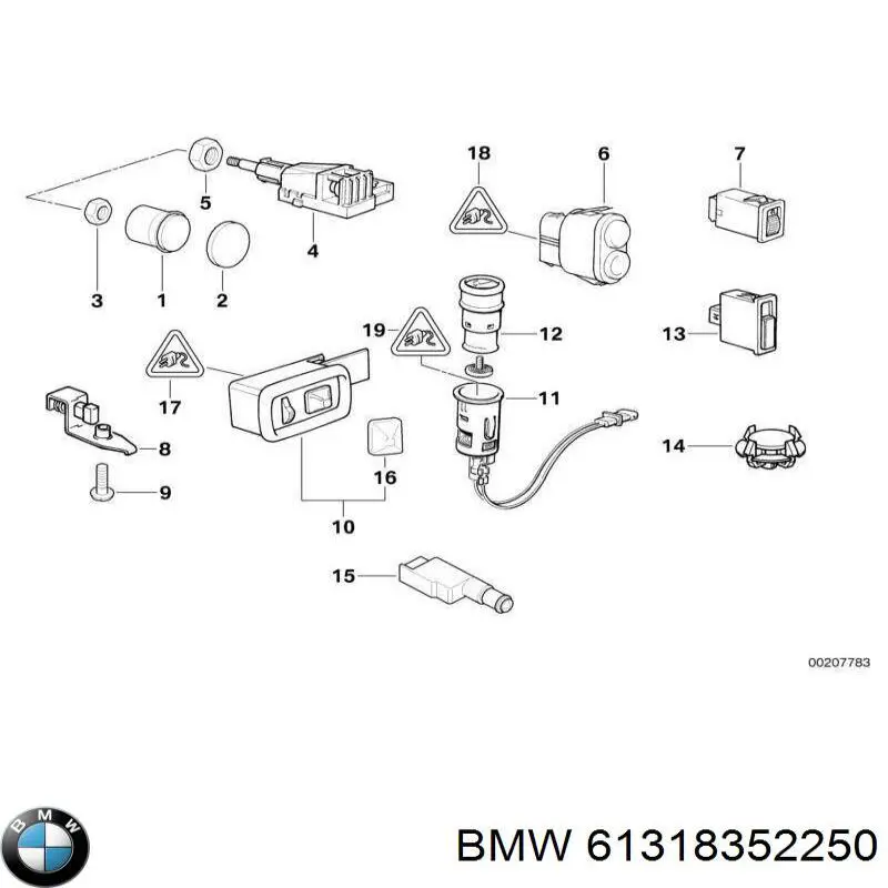  BMW 61318352250 ціна, від 13.94 USD