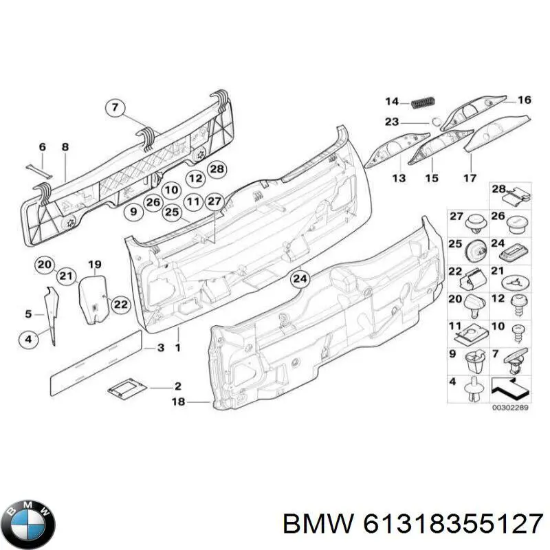  BMW 61318355127 ціна, від 11.29 USD
