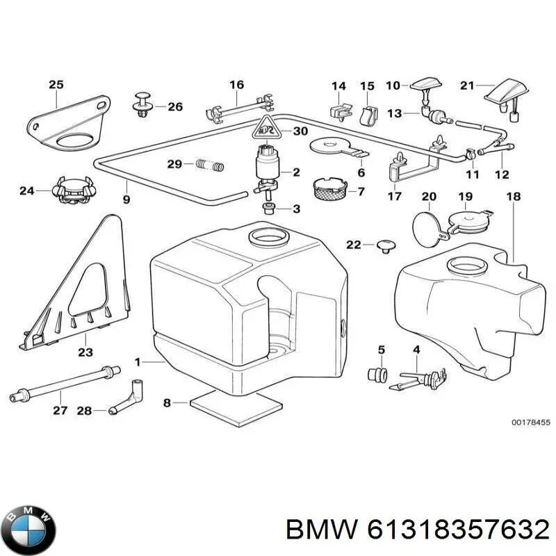  BMW 61318357632 ціна, від 11.25 USD