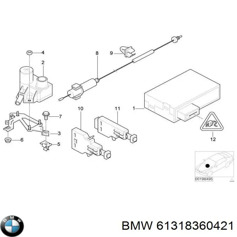 Купити 61318360421 BMW Датчик педалі гальма